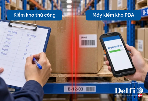 Máy Kiểm Kho PDA So Với Kiểm Kho Thủ Công