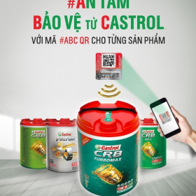 CASTROL ỨNG DỤNG CÔNG NGHỆ QUÉT MÃ VẠCH ĐỂ XÁC THỰC SẢN PHẨM