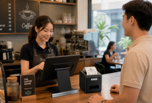 Chọn Máy Tính Tiền In Bill Quán Cafe Phù Hợp