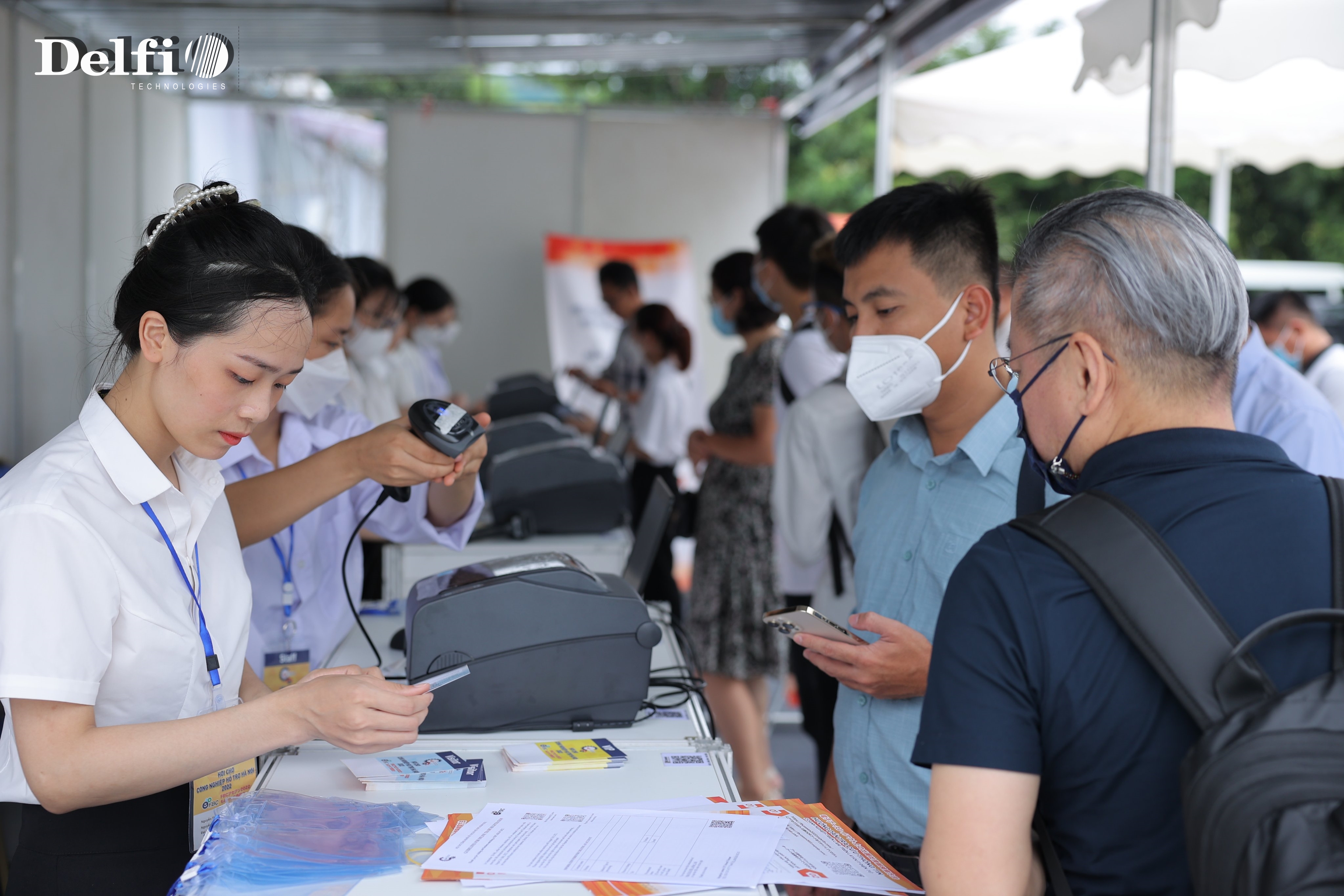 DELFI HỖ TRỢ GIẢI PHÁP CHECK-IN QRCODE TẠI SỰ KIỆN HỘI CHỢ GIAO THƯƠNG CÁC NGÀNH NGHỀ CHẾ TẠO JAPAN