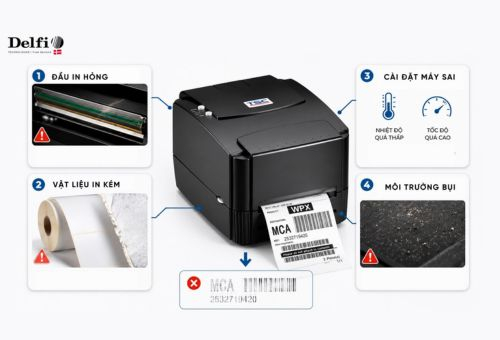 Máy In Mã Vạch Bị Mờ: Nguyên Nhân Và Cách Khắc Phục Ngay