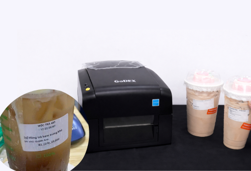 Máy In Tem Trà Sữa Cho Quán Và Chuỗi Cửa Hàng