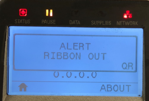 Ribbon Out | Nguyên Nhân & Cách Xử Lý Lỗi Máy In Mã Vạch