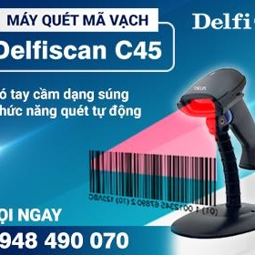 DELFISCAN C45 MÁY QUÉT MÃ VẠCH TÍNH TIỀN HOÀN HẢO