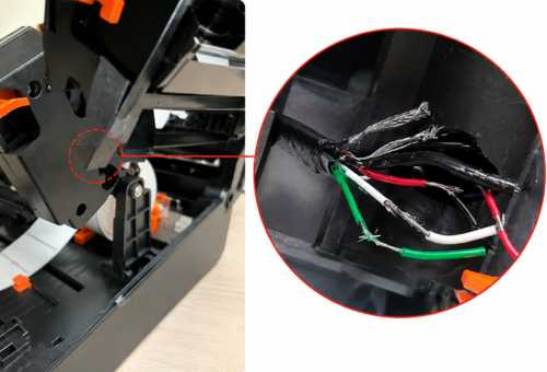 Sửa Máy In BIXOLON XD-40T: Đứt Cáp Đầu In, Vỡ Bánh Răng Roller