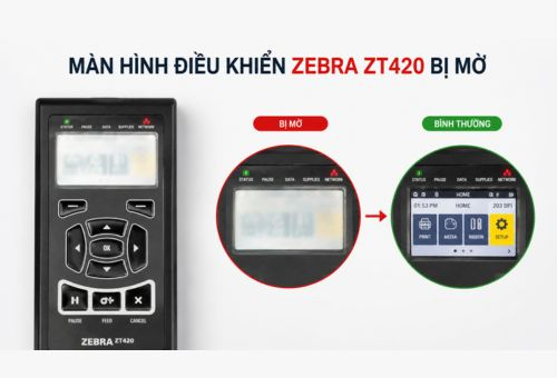 Zebra ZT420 Mờ Màn Hình: Nguyên Nhân, Sửa & Thay LCD