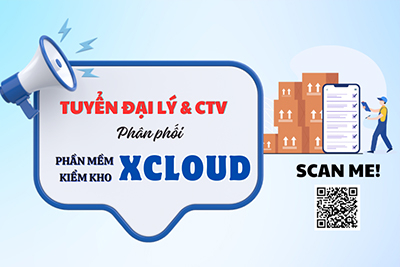 THÔNG BÁO TUYỂN ĐẠI LÝ PHÂN PHỐI PHẦN MỀM KIỂM KHO XCLOUD 